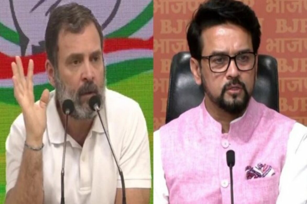 Rahul says disqualification aimed at distracting from 'panic' on Adani issue; BJP accuses him of immaturity, gimmicks