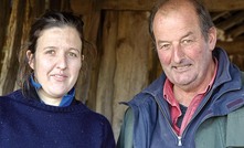  Anna and Jack Cotton run superfine Merinos at the family farm at Swansea, Tasmania. Anna says WoolQ will improve wool traceability and transparency. Photo: WoolQ/AWI