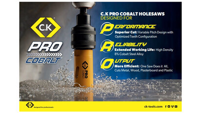 CKI Announces Exciting Plans for its C.K PRO COBALT Hole Saws Range