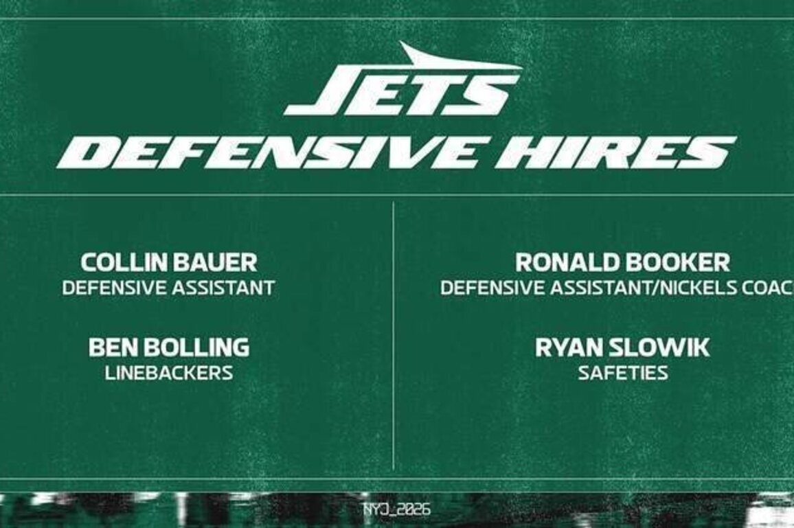 Jets Complete Defensive Coaching Staff with Four Hires