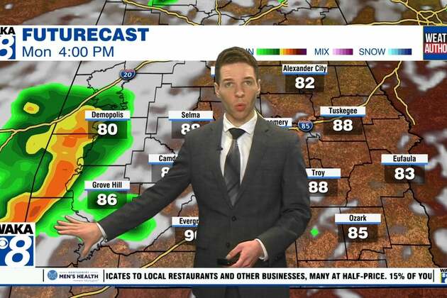 Multiple rounds of storms through Monday, some could be severe - WAKA 8