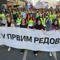 Female students lead protests against corruption in Serbia