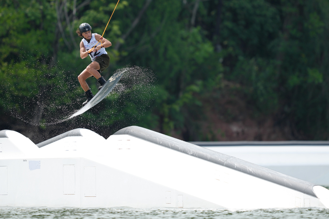 (SP)CHINA-CHENGDU-THE WORLD GAMES 2025-WATERSKI & WATERBOARD-MEN'S-CABLE WAKEBOARD-SEMIFINAL (CN)