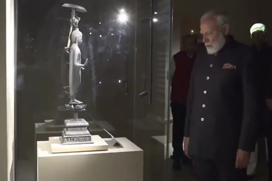 PM Modi inaugurates grand exhibition of Sacred Piprahwa Relics in Delhi