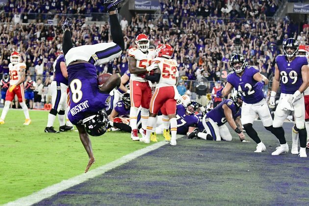 NFL roundup: Lamar Jackson rallies Ravens past Chiefs