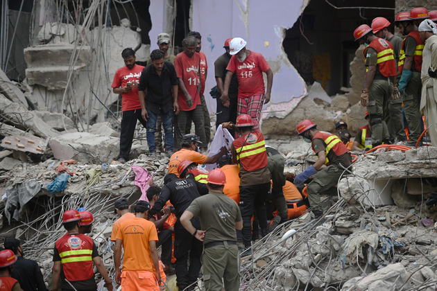 PAKISTAN-KARACHI-RESIDENTIAL BUILDING-COLLAPSE-DEATH TOLL