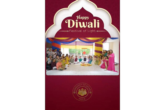 Japanese Envoy to India celebrates Diwali in premises