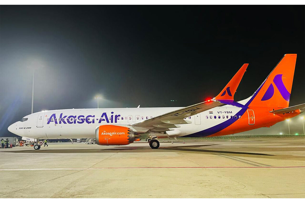 Akasa Air welcomes its 33rd aircraft with all-women pilot crew, marking its second fleet addition since January 2026