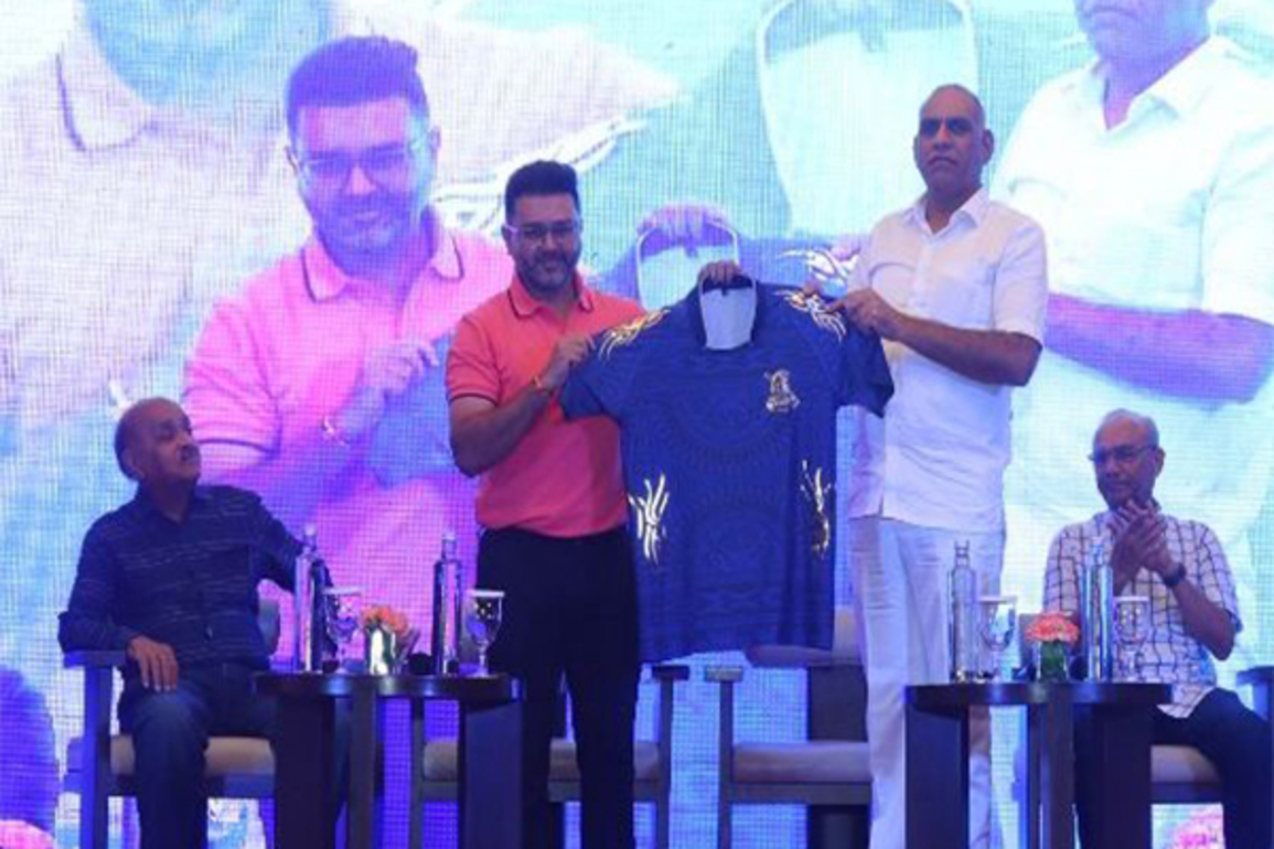 Parthiv Patel, Siddhant Sharma, Priyansh Arya and Suyash Sharma unveil Outer Delhi Warriors jersey