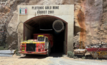 A haul truck exiting the Plutonic East portal.