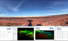 A long-range OPAL-360 monitors ROM stockpiles at an iron ore mine