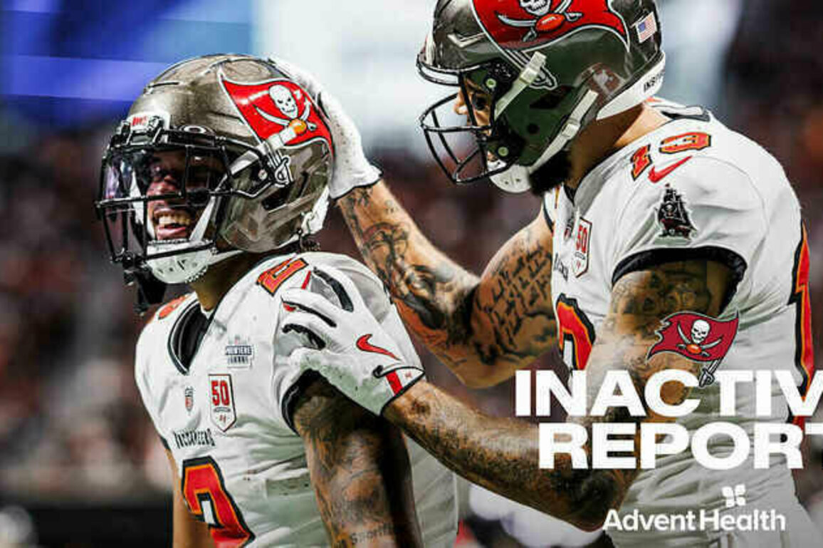 Bucs-Lions Inactives | Mike Evans and Emeka Egbuka Return to Action