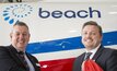 RFDS Central Operations CEO Tony Vaughan and Beach Energy Managing Director Matt Kay
