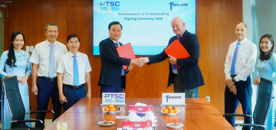 Fugro has extended its MoU with PTSC G&S to meet Vietnam's rising demand for geophysical, geotechnical and metocean data services