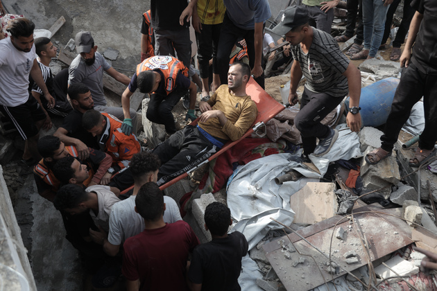 MIDEAST-GAZA-JABALIA REFUGEE CAMP-ISRAELI AIRSTRIKE-CASUALTY