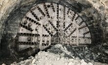 A 13.67m diameter Robbins Slurry machine breaking through in Hiroshima