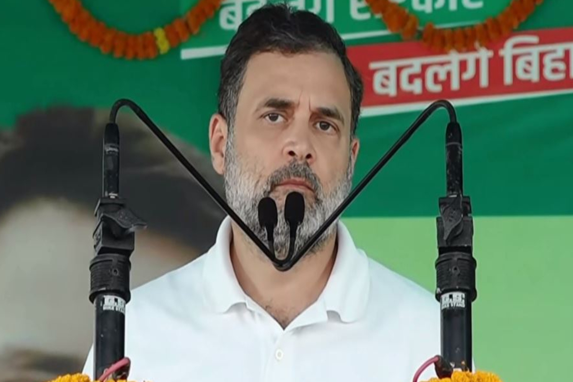 'Paper leak a slap in face of Bihar's youth': Rahul Gandhi slams NDA during poll rally in Darbhanga