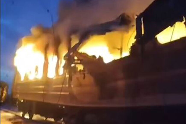 "Act of Terrorism": Zelenskyy on Russian strike on passenger train that killed four