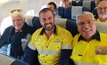 Tolga Kumova (centre) with MPs Bob Katter (left) and Warren Mundine (right). Credit: New Century Zinc.