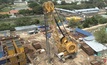  The Bauer MC128 duty-cycle crane cutting a panel at the site of the Metro expansion in Chetpet, Chennai