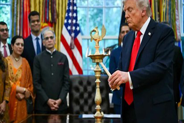 "Deeply honoured": India's Amb to US joins Trump for Diwali celebration at White House