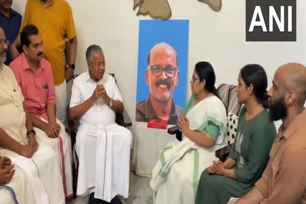 Kerala CM visits Pahalgam terror victim N Ramachandran's residence in Ernakulam, offers condolences to family
