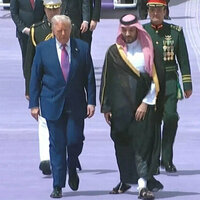 US President arrives in Riyadh, welcomed by Saudi Crown Prince