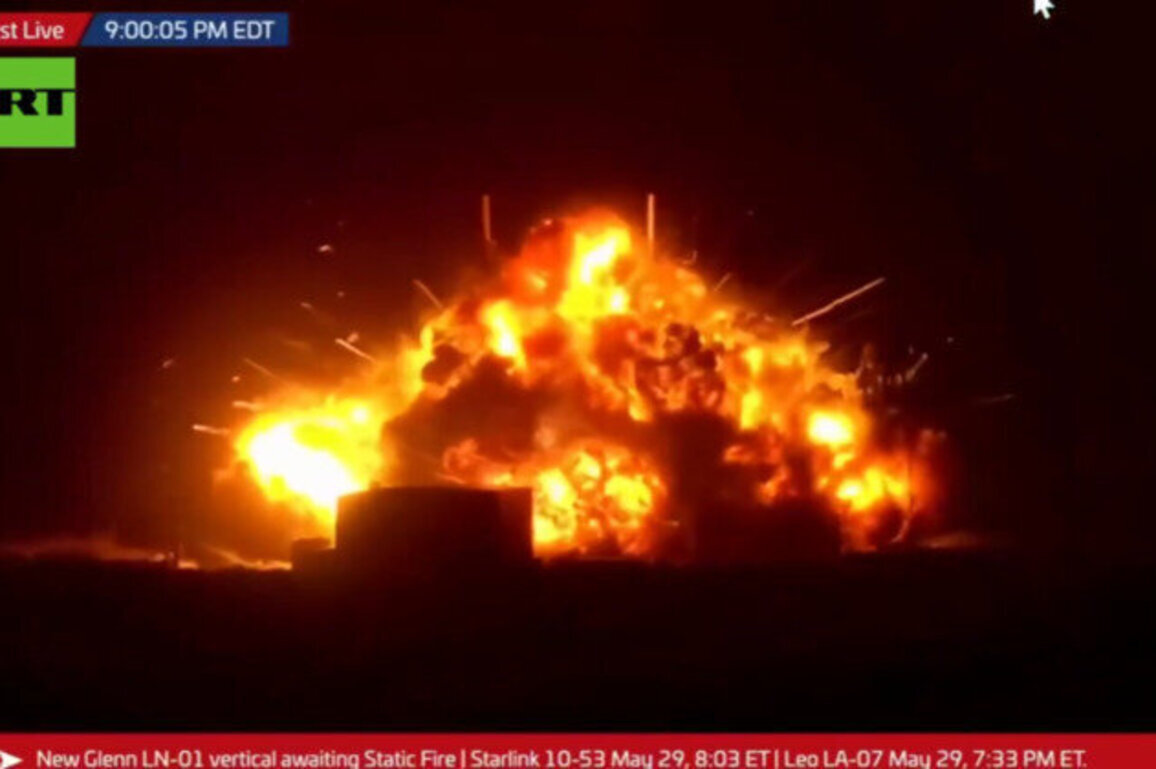 Blue Origin New Glenn rocket explodes on launchpad 