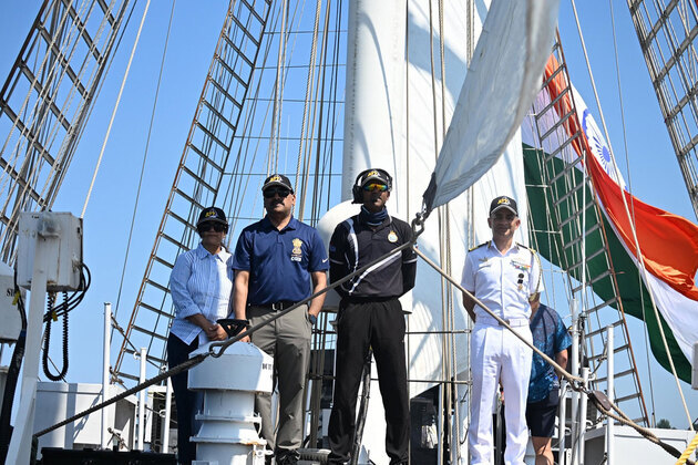 INS Sudarshini arrives at Boston for SAIL Boston 250 celebrations