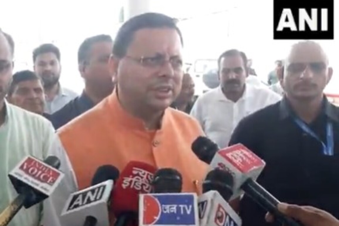 "Progressing rapidly towards expanding Pantnagar, Dehradun Airports to an international level," Uttarakhand CM Dhami