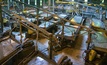 Shaker tables at the Renison processing plant 