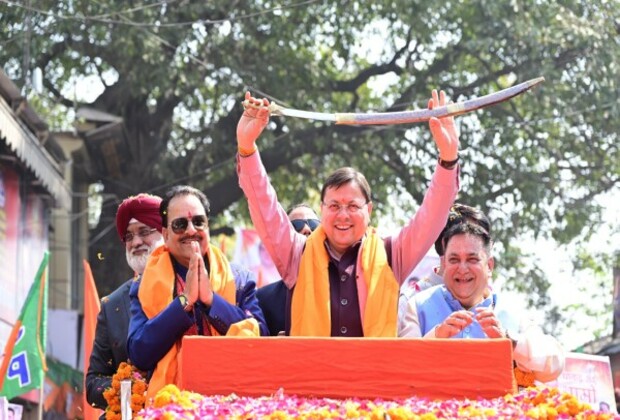 Uttarakhand: CM Dhami holds roadshow celebrating UCC, Land Law, BJP's sweeping victory in civic polls