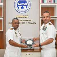 CO of INS Sunayana holds talks on issues of mutual interest with Officiating Chairman of Chattogram Port Authority
