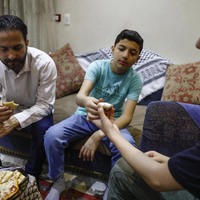 EGYPT-CAIRO-EID AL-ADHA-GAZAN FAMILIES