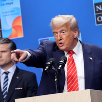 THE NETHERLANDS-THE HAGUE-NATO SUMMIT-U.S.-TRUMP-PRESS CONFERENCE