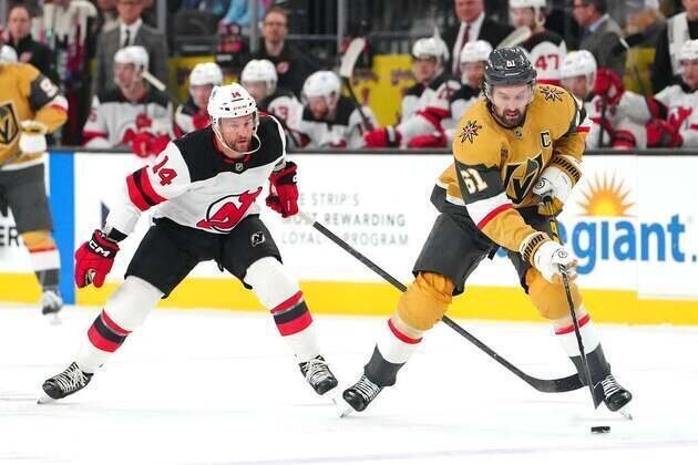 Devils edge Golden Knights on Jesper Bratt's shootout goal