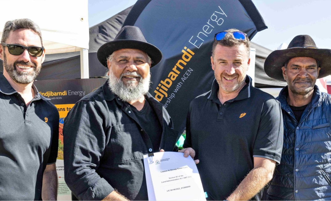 Craig Ricato (YEC CEO and Yiyangu Director), Michael Woodley (YAC CEO), Anton Rohner (ACEN Director), Aaron Hubert (Yiyangu Director)