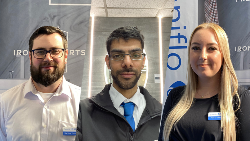 Matthew Cooknell, Khizer Munir and Kelsey Griffiths