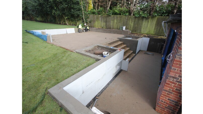 Multiboard Features in Midlands Mansion as Marble Backer-Board