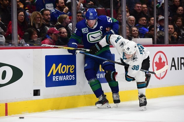 Canucks handle Sharks, leap into Pacific lead