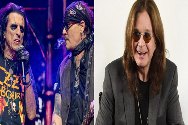 Johnny Depp, Alice Cooper pay tribute to legendary singer Ozzy Osbourne; perform Black Sabbath's 'Paranoid' at London concert