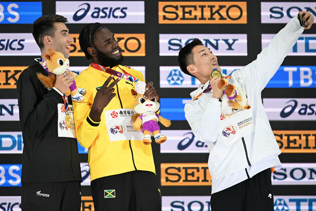 (SP)CHINA-NANJING-ATHLETICS-WORLD ATHLETICS INDOOR CHAMPIONSHIPS-AWARDING CEREMONY