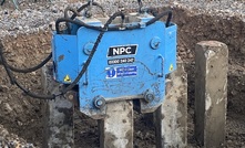 The Power Cropper from National Pile Croppers can cut piles up to 300mm