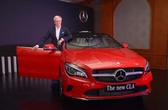 Mercedes-Benz drives in the new CLA