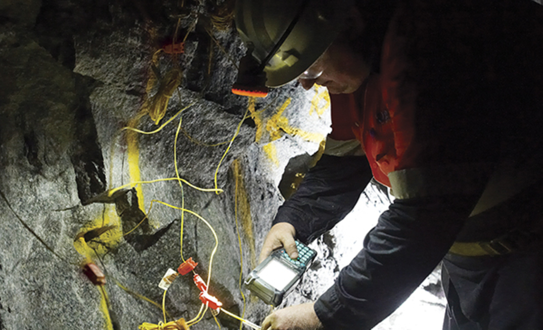 Orica’s fully lead-free electronic blasting system eDev II Neo can be used for underground development and tunnel blasting Credit: Orica