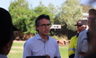  Rio Tinto iron ore CEO Simon Trott in Roebourne Oct 2023