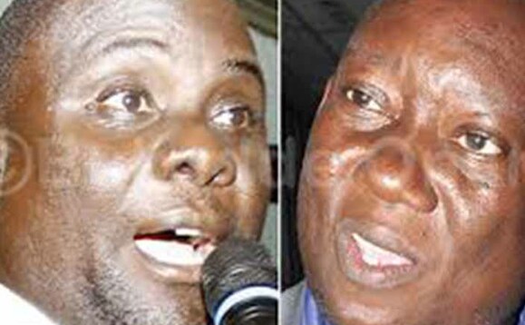 Muwanga Kivumbi ku kkono ne Kato Lubwama ku ddyo Muwanga Kivumbi ku kkono ne Kato Lubwama ku ddyo