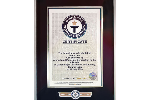 "Monumental milestone": Amit Shah hails Gandhinagar for Guinness World Record of planting 3.61 lakh saplings in one hour