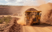 Poluição do ar em operação de minério