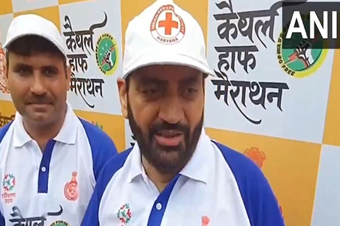 Haryana CM Saini flags off Kaithal half marathon, says fit youth key to building developed India by 2047